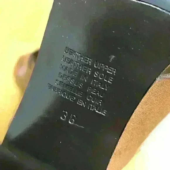 NAPOLEON Leather Slingback Sandals  Block Heel ITALY Strappy Casual - Picture 10 of 10